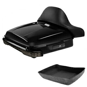みじん切りパック トランク バックレスト LED ライト ハーレー エレクトラ ロード グライド 14-2024 に適合 Chopped Pack Trunk Backrest LED Light Fit For Harley Electra Road Glide 14-2024 【並行輸入品】