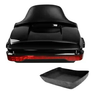 みじん切りパック トランク バックレスト テール ライト ハーレー ロードキング グライド 2014-2024 に適合 Chopped Pack Trunk Backrest Tail Light Fit For Harley Road King Glide 2014-2024 【並行輸入品】