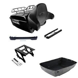 キングパック トランク バックレスト ラック ライト ソロ マウント ハーレー ストリート ボブ 18-24 に適合 King Pack Trunk Backrest Rack Lights Solo Mount Fit For Harley Street Bob 18-24 【並行輸入品】
