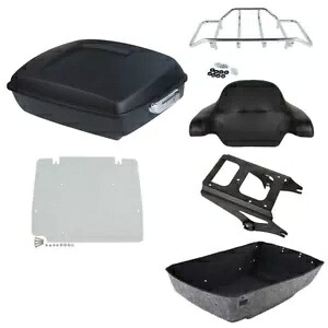 マットチョップドパック トランクパッドマウントプレート ハーレーツアーパックツーリング 2009-13用 Matte Chopped Pack Trunk Pad Mount Plate Fit For Harley Tour Pak Touring 2009-13 【並行輸入品】