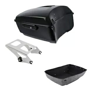 ブラック キング パック トランク マウント ハーレー ツアー パック ツーリング ロード グライド 2014-2024 に適合 Black King Pack Trunk Mount Fit For Harley Tour Pak Touring Road Glide 2014-2024 【並行輸入品】
