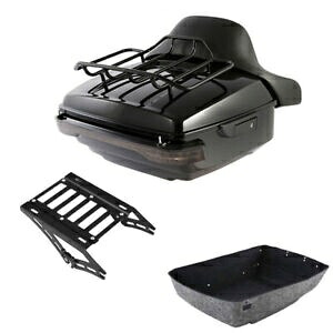 キング トランクパッド 荷物マウントラックライト ハーレーツアーパックツーリング 14-2024 に適合 King Trunk Pad Luggage Mount Rack Light Fits For Harley Tour Pak Touring 14-2024 【並行輸入品】