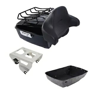 キングパック トランク背もたれパッド トップラック ソロマウント ハーレーツアーパック 2014-24用 King Pack Trunk Backrest Pad Top Rack Solo Mount Fit For Harley Tour Pak 2014-24 【並行輸入品】