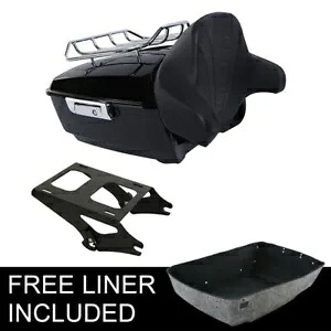 キングトランク バックレスト マウント ラック ハーレー ツアーパック ツーリング ロード グライド 14-24 に適合 King Trunk Backrest Mount Rack Fit For Harley Tour-Pak Touring Road Glide 14-24 【並行輸入品】