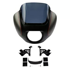 フェアリング フロントガラス ハーレー ローライダー 2018-24 インダストリアル グレー デニム ブラックに適合 Fairing Windshield Fit For Harley Low Rider 2018-24 Industrial Gray Denim Black 【並行輸入品】