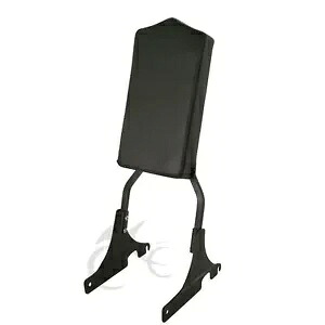 ブラック シーシーバー バックレストパッド付き ハーレー 1984-1999 ソフテイル カスタム FXSTC に適合 Black Sissy Bar w/ Backrest Pad Fits For Harley 1984-1999 Softail Custom FXSTC 【並行輸入品】
