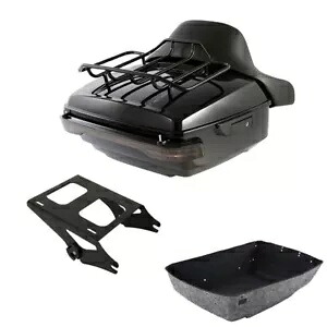 キングパック トランクパッドマウントラックテールライト ハーレーツアーパックツーリング 14-24 に適合 King Pack Trunk Pad Mount Rack Tail Light Fits For Harley Tour Pak Touring 14-24 【並行輸入品】