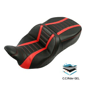ゲル運転席 & 助手席ハーレーツーリング FLHT エレクトラグライド 2009-2023 に適合 Gel Driver & Passenger Seat Fit For Harley Touring FLHT Electra Glide 2009-2023 【並行輸入品】