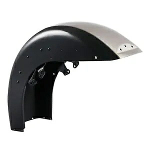 フロントフェンダー ハーレーロードキング 2014-2024 19 シルバー フォーチュン ブラック テンペストに適合 Front Fender Fit For Harley Road King 2014-2024 19 Silver Fortune Black Tempest 【並行輸入品】