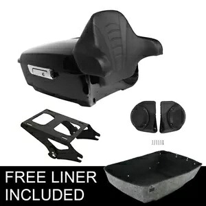 トランク背もたれスピーカーマウントラックハーレーツアーパック CVO リミテッド 2014-2024 に適合 Trunk Backrest Speakers Mount Rack Fit For Harley Tour Pak CVO Limited 2014-2024 【並行輸入品】