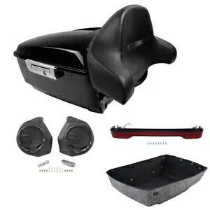 キングパック トランクバックレストパッドスピーカー ライトフィット ハーレーツーリンググライド 2014-24 King Pack Trunk Backrest Pad Speakers Light Fit For Harley Touring Glide 2014-24 【並行輸入品】