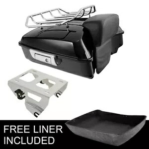 チョップド トランク バックレスト クローム ソロ マウント ハーレー CVO ロード グライド 2014-2024 に適合 Chopped Trunk Backrest Chrome Solo Mount Fit For Harley CVO Road Glide 2014-2024 【並行輸入品】