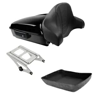 みじん切りトランク背もたれパッド取り付けラックハーレーツアーパックツーリング 14-2024 に適合 Chopped Trunk Backrest Pad Mounting Rack Fit For Harley Tour Pak Touring 14-2024 【並行輸入品】