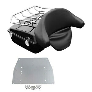 みじん切りパック トランク バックレスト ベース プレート ハーレー ツアー パック ロード キング 1997-13 に適合 Chopped Pack Trunk Backrest Base Plate Fit For Harley Tour Pak Road King 1997-13 【並行輸入品】