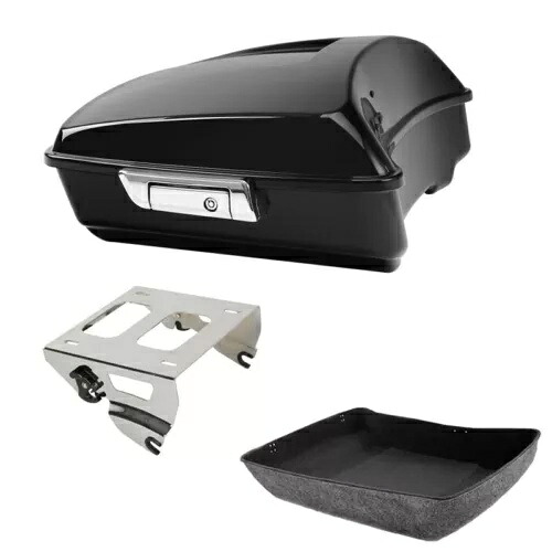 チョップドパック トランク & ソロ マウント ラック ハーレー ツアー パック ロード キング 2014-2024 に適合 Chopped Pack Trunk & Solo Mount Rack Fit For Harley Tour Pak Road King 2014-2024 【並行輸入品】