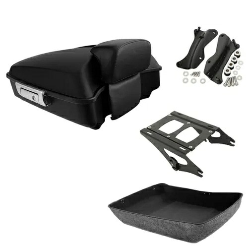 マットトランクバックレストマウントドッキングキットハーレーツアーパックロードグライド14-24に適合 Matte Trunk Backrest Mount Docking Kit Fit For Harley Tour Pak Road Glide 14-24 【並行輸入品】