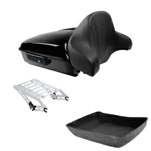 みじん切りトランクバックレストパッドマウントラックハーレーツアーパックツーリング FLHT 14-24 に適合 Chopped Trunk Backrest Pad Mount Rack Fit For Harley Tour Pak Touring FLHT 14-24 【並行輸入品】