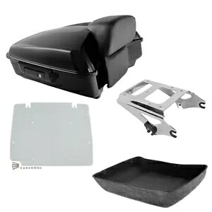 みじん切りトランクパッドマウントラックベースプレートハーレーツアーパックツーリング 09-2013 に適合 Chopped Trunk Pad Mount Rack Base Plate Fit For Harley Tour-Pak Touring 09-2013 【並行輸入品】