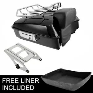 みじん切りトランクバックレストラック ハーレーツーリングツアーパックロードグライド2014-2024に適合 Chopped Trunk Backrest Rack Fit For Harley Touring Tour Pak Road Glide 2014-2024 【並行輸入品】