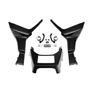 ビビッドブラックサイドフェアリングチンスポイラーハーレーロードグライドFLTRX 2017-2024に適合 Vivid Black Side Fairing Chin Spoilers Fit For Harley Road Glide FLTRX 2017-2024 【並行輸入品】