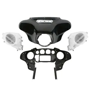 バットウィング インナー & アウターフェアリングスピーカーカバー ハーレーツーリング 2014-2024 23 に適合 Batwing Inner & Outer Fairing Speakers Cover Fit For Harley Touring 2014-2024 23 【並行輸入品】