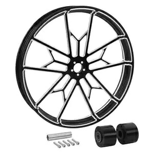 21インチ x 3.5インチ フロントホイールリム デュアルディスクハブ ハーレーロードグライド ABS 2008-2024に適合 21\