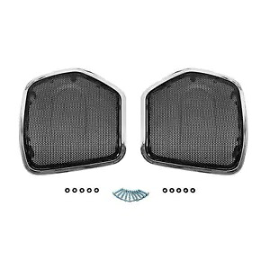 サドルバッグ蓋スピーカーグリル インディアン チーフテン 2019-2023 パシュート限定に適合 Saddlebag Lid Speakers Grills Fit For Indian Chieftain 2019-2023 Pursuit Limited 【並行輸入品】