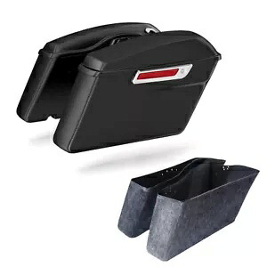 マットブラックハードサドルバッグ ハーレーツーリングエレクトラロードグライド 2014-2024 に適合 Matte Black Hard Saddle Bags Fit For Harley Touring Electra Road Glide 2014-2024 【並行輸入品】 55,440円