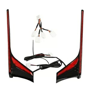 リア LED 垂直ライトストリップレッドレンズホンダゴールドウィング 1800 2012-17 F6B Rear LED Vertical Light Strips Red Lens Fit For Honda Goldwing 1800 2012-17 F6B 【並行輸入品】