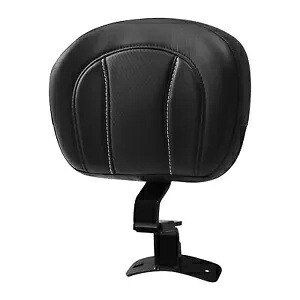 ドライバー ライダー バックレスト パッド ハーレー ツーリング CVO ストリート グライド 2009-23 ブラックに適合 Driver Rider Backrest Pad Fits For Harley Touring CVO Street Glide 2009-23 Black 【並行輸入品】