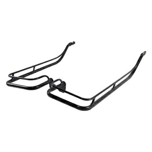 ブラックハードサドルバッグガードレールハーレーストリートロードキンググライド2009-2013に適合 Black Hard Saddlebag Guard Rails Fit For Harley Street Road King Glide 2009-2013 【並行輸入品】