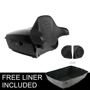 ブラックキング トランクバックレストスピーカー ハーレーツアーパック ストリートグライド 14-2024に適合 Black King Trunk Backrest Speakers Fit For Harley Tour Pak Street Glide 14-2024 【並行輸入品】
