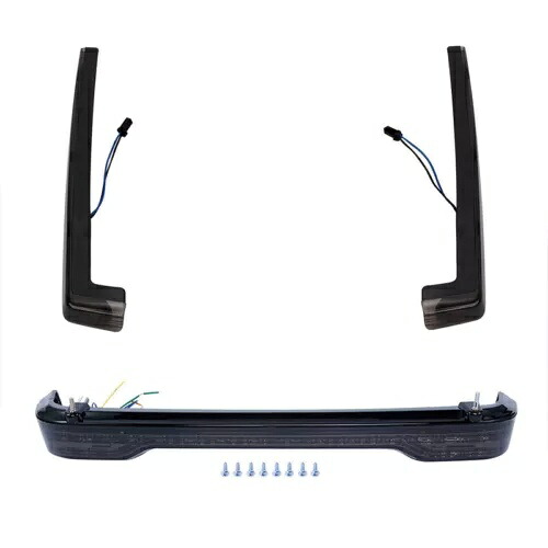 スモークキング LED ブレーキライト & サイドマーカー ハーレー ストリート グライド 2014-2024 に適合 Smoked King LED Brake Light & Side Marker Fit For Harley Street Glide 2014-2024 【並行輸入品】