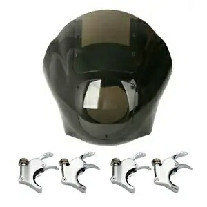 クォーターフェアリングスモークフロントガラス 49 ミリメートルフォーククランプハーレースポーツスター XL883 1200 Quarter Fairing Smoke Windshield 49mm Fork Clamp For Harley Sportster XL883 1200 【並行輸入品】