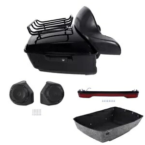 キングパック トランクパッドラック ライトスピーカー ハーレーツアーパック ロードグライド 14-24用 King Pack Trunk Pad Rack Light Speakers Fit For Harley Tour Pak Road Glide 14-24 【並行輸入品】