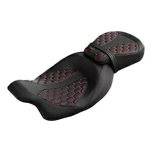 ブラック運転席&助手席ハーレーツーリングCVOロードグライド2009-2023 USに適合 Black Driver & Passenger Seat Fit For Harley Touring CVO Road Glide 2009-2023 US 【並行輸入品】