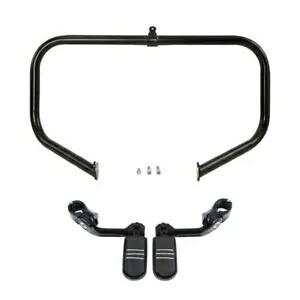 ブラック ハイウェイ エンジン バー ロングアングル フットペグ ペグ ハーレー ロード グライド 09-24 用 Black Highway Engine Bar Long Angled Footpeg Peg Fit For Harley Road Glide 09-24 【並行輸入品】