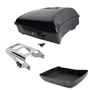 チョップドパック トランク ツーアップ マウント ラック ハーレー ツアー パック ロード グライド 2009-13 に適合 Chopped Pack Trunk Two Up Mount Rack Fit For Harley Tour Pak Road Glide 2009-13 【並行輸入品】