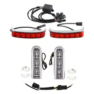 サドルバッグ LED インサートライト ブレーキターンライト ハーレーストリートグライド 14-24 に適合 Saddlebags LED Insert Light Brake Turn Lights Fits For Harley Street Glide 14-24 【並行輸入品】
