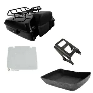チョップドパック トランクマウントラックプレート ハーレーツアーパックツーリング 2009-2013 米国に適合 Chopped Pack Trunk Mount Rack Plate Fit For Harley Tour Pak Touring 2009-2013 US 【並行輸入品】