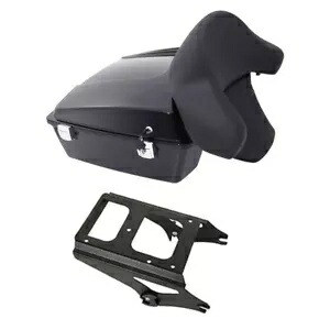チョップトランクバックレストブラックマウントハーレーツアーパックエレクトラグライド 2009-13 に適合 Chopped Trunk Backrest Black Mount Fit For Harley Tour Pak Electra Glide 2009-13 【並行輸入品】
