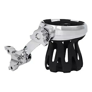 クローム 1 \'\'ハンドルバー バーマウント ドリンクカップホルダー ハーレーロードストリートグライドに適合 Chrome 1\'\' Handlebar Bar Mount Drink Cup Holder Fit For Harley Road Street Glide 【並行輸入品】