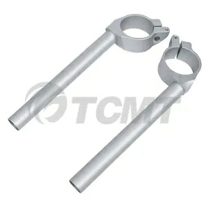 50 ミリメートルハンドルバーハンドルバークリップオンシルバーヤマハ YZF R6 600 2006-16 07 08 50mm Handlebar Handle Bar Clip On Silver Fit For YAMAHA YZF R6 600 2006-16 07 08 【並行輸入品】