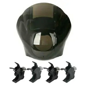 クォーターフェアリング 39 ミリメートルフロントガラスクランプハーレースポーツスター XL883 1200 ダイナに適合 Quarter Fairing 39mm Windshield Clamps Fit For Harley Sportster XL883 1200 Dyna 【並行輸入品】