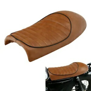 ブラウンヴィンテージカフェレーサーハンプスタイルサドルシートホンダCBヤマハXJスズキGS用 Brown Vintage Cafe Racer Hump Style Saddle Seat For Honda CB Yamaha XJ Suzuki GS 【並行輸入品】