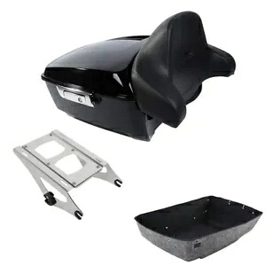 キングパック トランク バックレスト マウント ラック ハーレー ストリート ロード グライド 2014-2024 に適合 King Pack Trunk Backrest Mount Rack Fits For Harley Street Road Glide 2014-2024 【並行輸入品】