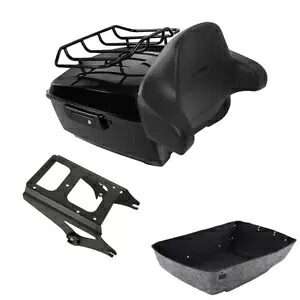 ブラックキングパック トランクパッドラックマウント ハーレーツーリングロードキング 2009-13 米国用 Black King Pack Trunk Pad Rack Mount Fit For Harley Touring Road King 2009-13 US 【並行輸入品】