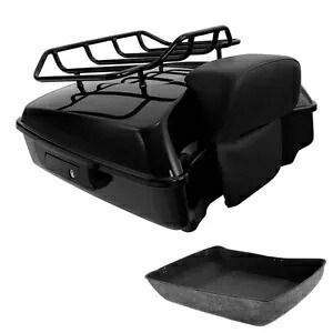 チョップドパック トランク & バックレストラック ハーレーツアーパック ロードグライド 2014-2024 に適合 Chopped Pack Trunk & Backrest Rack Fit For Harley Tour Pak Road Glide 2014-2024 【並行輸入品】