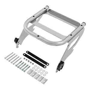 クロームソロ荷物ラック ハーレーツアーパックロードキングストリートグライド97-2008に適合 Chrome Solo Luggage Rack Fit For Harley Tour Pak Road King Street Glide 97-2008 【並行輸入品】