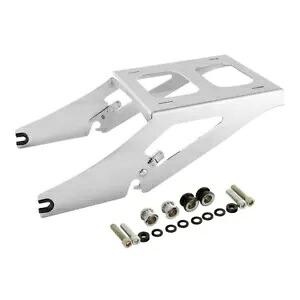 クロームツーアップ取付ラック ハーレーソフテイルスポーツグライド 2018-2021 2020 21用 Chrome Two Up Mounting Rack Fit For Harley Softail Sport Glide 2018-2021 2020 21 【並行輸入品】